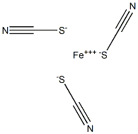 Iron(III) thiocyanate Struktur