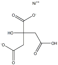 Nickel hydrogen citrate Struktur