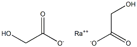 Radium glycolate Struktur