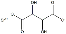 Strontium tartrate Struktur