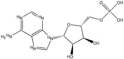 Adenosine 5'-Monophosphate-15N5 Struktur