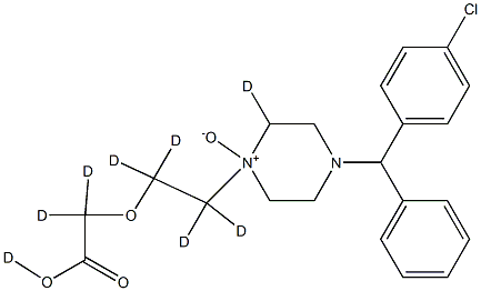 Cetirizine-D8 N-Oxide Struktur