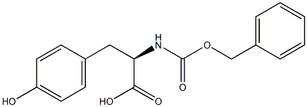 CBZ-D-tyrosine Struktur