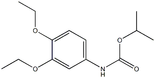 N-(3,4-diethoxyphenyl)carbamic acid isopropyl ester Struktur