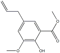 Methyl 3-methoxy-5-allylsalicylate Struktur