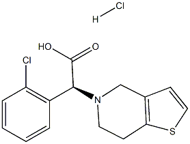 D-clopidogrel hydrochloride Struktur