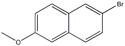 6-bromo-2-methoxynaphthalene Struktur