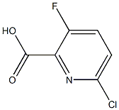 6-chloro-3-fluoropyridine-2-carboxylic acid Struktur