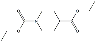 Ethyl 1-ethoxycarbonylpiperidine-4-carboxylate Struktur