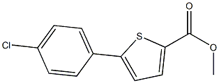 5-(4-CHLOROPHENYL)THIOPHENE-2-CARBOXYLICACIDMETHYLESTER,96% Struktur