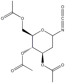 3,4,6-Tri-O-acetyl-2-deoxy-D-glucopyranosylisocyanate Struktur