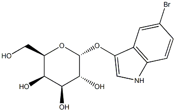 5-Bromo-3-indolyl-a-D-galactopyranoside Struktur