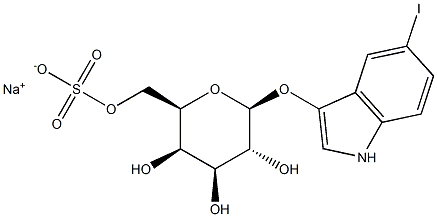 5-Iodo-3-indolyl-b-D-galactopyranoside-6-sulfatesodiumsalt Struktur