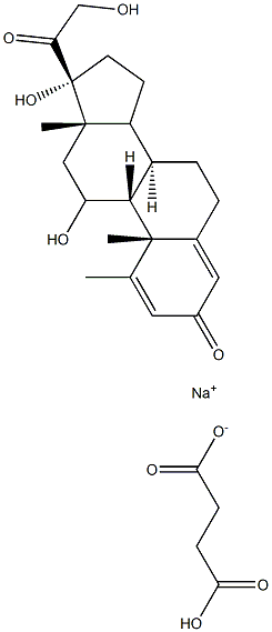 METHYLPREDNISOLONESODIUMSUCCINATE,USP Struktur