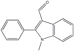 1-methyl-2-phenyl indole-3-formaldehyde Struktur