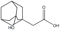 3-Hydroxy-1-adamantaneacetic acid Struktur