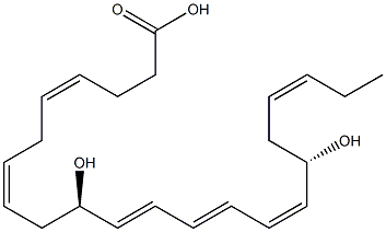 (4Z,7Z,10R,11E,13E,15Z,17S,19Z)-10,17-dihydroxydocosa-4,7,11,13,15,19-hexaenoic acid Struktur