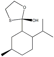 (1R,2S,5R)-menthyl-5R-hydroxy-[1,3]-oxathiolane-2R Struktur