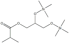 2,3-Bis[(trimethylsilyl)oxy]propyl 2-methylpropanoate Struktur