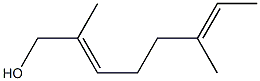 2,6-Dimethyl-octa-2,6-dien-1-ol Struktur