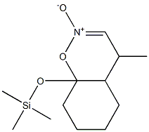 2-Oxa-3-azabicyclo[4.4.0]dec-3-ene, 5-methyl-1-trimethylsilyloxy-, N-o xide Struktur