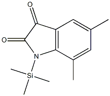 5,7-Dimethyl-1-(trimethylsilyl)-1H-indole-2,3-dione Struktur