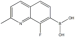 8-Fluoro-2-methylquinoline-7-boronic acid 95% Struktur