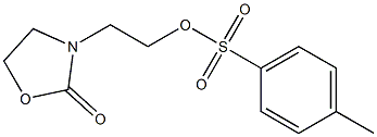 Toluene-4-sulfonic acid 2-(2-oxooxazolidin-3-yl)ethyl ester Struktur