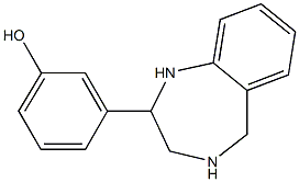 3-(2,3,4,5-Tetrahydro-1H-1,4-benzodiazepin-2-yl)phenol Struktur