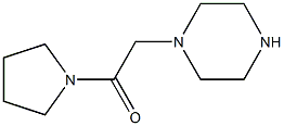 1-(1-PYRROLIDINYLCARBONYL METHYL)PIPERAZINE Struktur