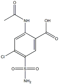 N-ACETYL-4-CHLORO-5-SULFAMYL-ANTHRANILIC ACID Struktur