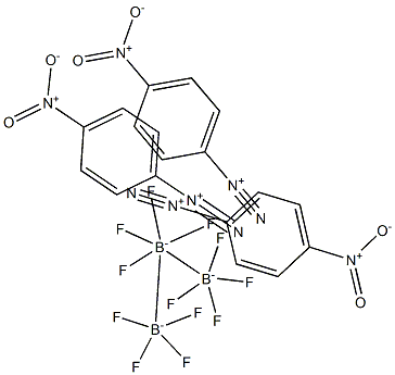 4-Nitrobenzenediazoniumterfluoroborate
 Struktur