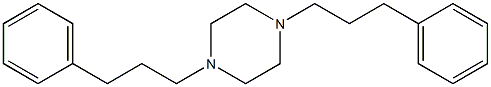 1,4-bis(hydrocinnamyl)-piperazine Struktur