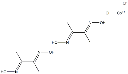 bisdimethylglyoxime cobaltochloride Struktur