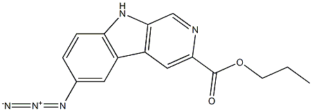 propyl 6-azido-beta-carboline-3-carboxylate Struktur