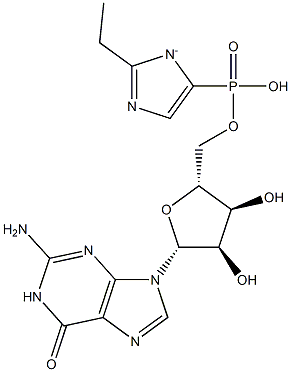 guanosine 5'-phospho-2-ethylimidazolide Struktur