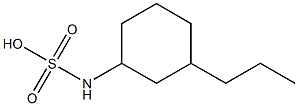 3-cyclohexylamine-1-propane sulfonic acid Struktur