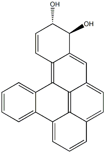 trans-11,12-Dihydroxy-11,12-dihydrodibenzo(a,l)pyrene Struktur