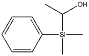 (1-hydroxyethyl)dimethyl(phenyl)silane Struktur