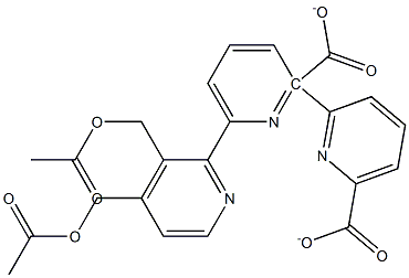 bis(acetoxymethyl)-2,2'-6',2''-terpyridine-6',6''-dicarboxylate Struktur