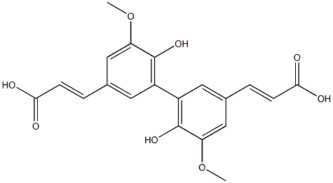 5,5-diferulic acid Struktur