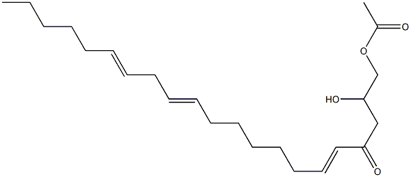 1-acetoxy-2-hydroxy-4-oxoheneicosa-5,12,15-triene Struktur