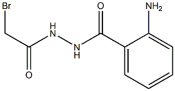 2-aminobenzoic acid 2-(bromoacetyl)hydrazide Struktur