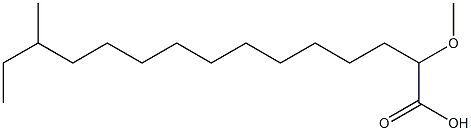 2-methoxy-13-methylpentadecanoic acid Struktur