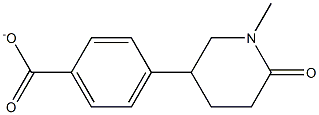 4-(1-methyl-2-oxopiperid-5-yl)benzoate Struktur