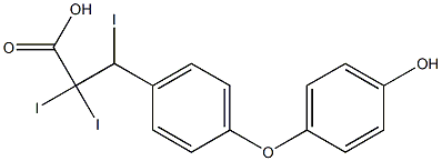 triiodothyropropionine Struktur