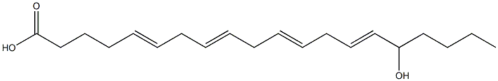 16-hydroxy-5,8,11,14-eicosatetraenoic acid Struktur