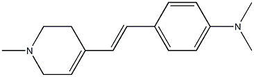 1-methyl-4-(4-dimethylaminophenylethenyl)-1,2,3,6-tetrahydropyridine Struktur