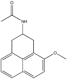 N-(4-methoxy-2,3-dihydro-1H-phenalen-2-yl)acetamide Struktur