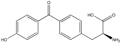 4-(4-hydroxybenzoyl)phenylalanine Struktur